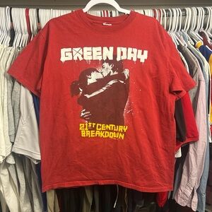 Vintage 2009 Green Day 21st
Century Breakdown Tour T-
Shirt Red L